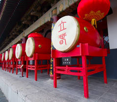 中国西安市著名鼓楼.