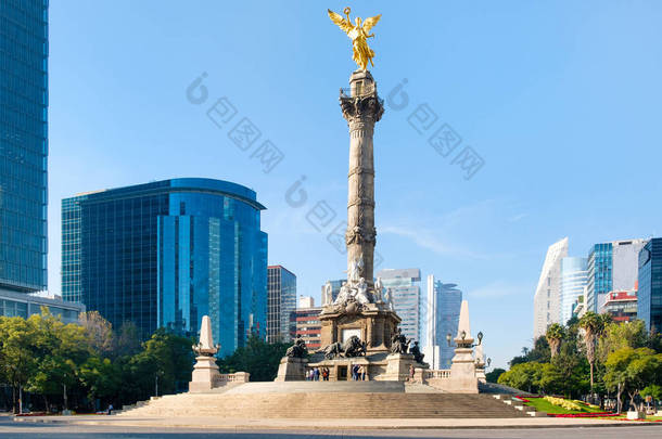 独立天使和墨西哥 Paseo Reforma