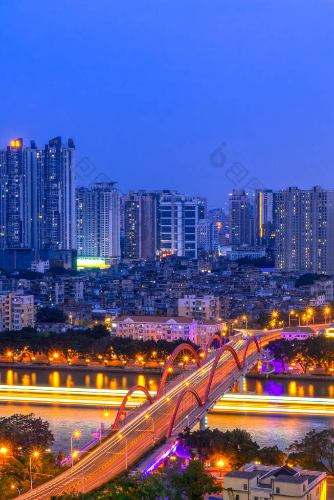 广州的城市夜景