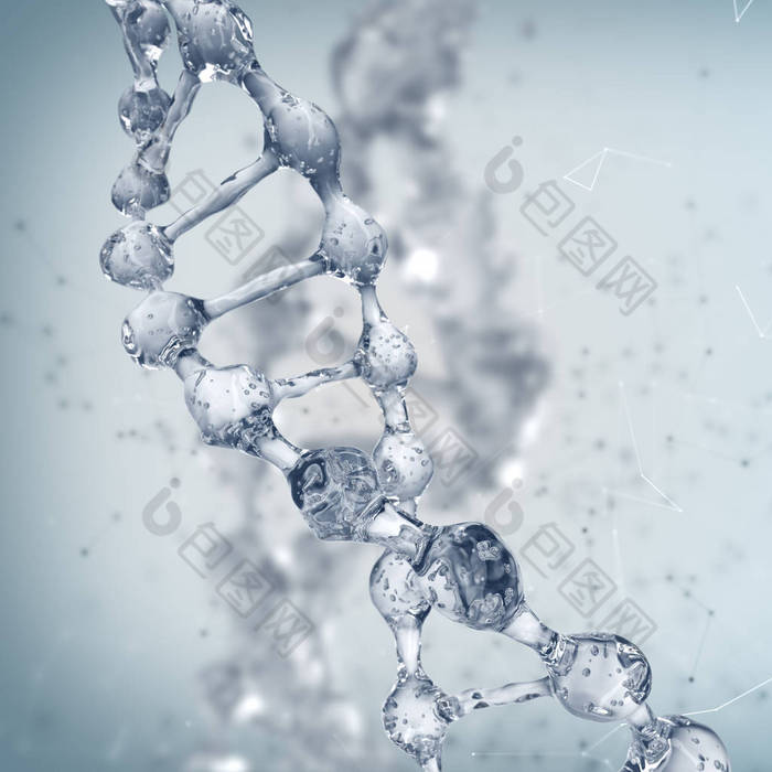 Dna 分子在科学背景.