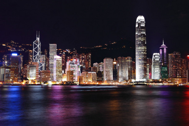 香港的夜空