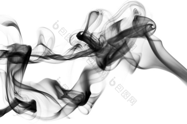 黑烟抽象图案