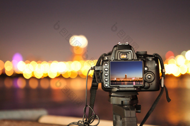 数字照相机和城市夜