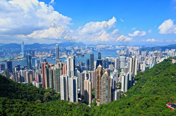 香港视图从高峰