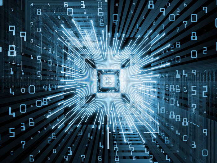 计算机系列。3d. 从计算机科学、数字世界、虚拟现实和现代技术的隐喻关系看分形环境下的 Cpu 的插图