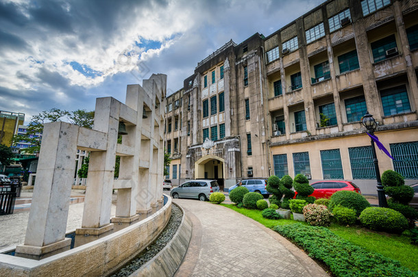 建筑物在圣托马斯大学，在桑帕洛克，马尼拉,