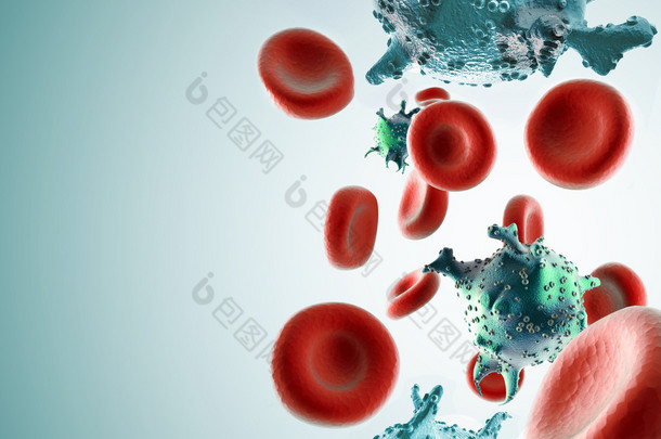 艾滋病病毒细胞在血液里
