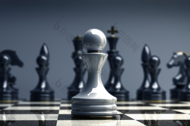 白棋棋子背景 3d 图。高分辨率