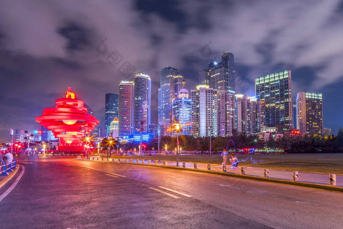 青岛市夜景