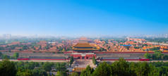 中国北京紫禁城, 蓝天, 无人.