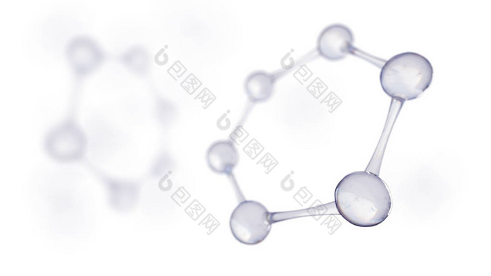 科学或医学背景与分子和原子.