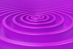 紫罗兰色同心螺旋上紫色背景