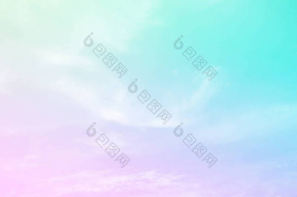 Soft cloudy is gradient pastel,Abstract sky background in sweet color.	