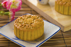 中国中期秋天节日食品月饼
