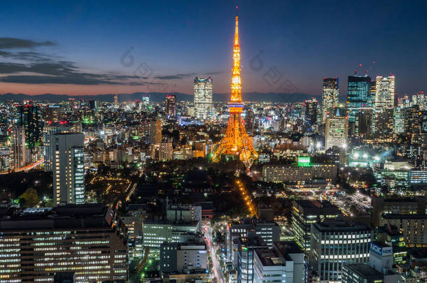 日本观察房间夜景