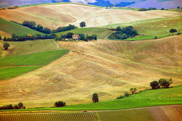 典型的<strong>托斯卡纳</strong>风景，意大利的风景视图