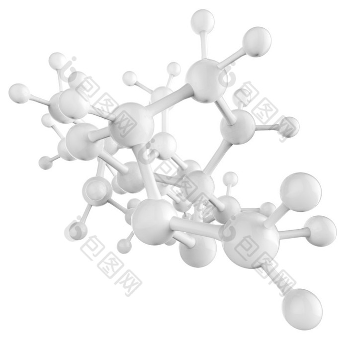 分子白 3d