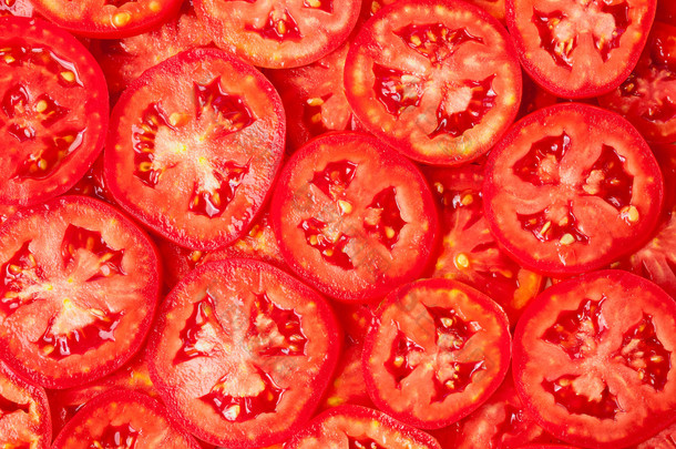 健康天然食品，背景。西红柿
