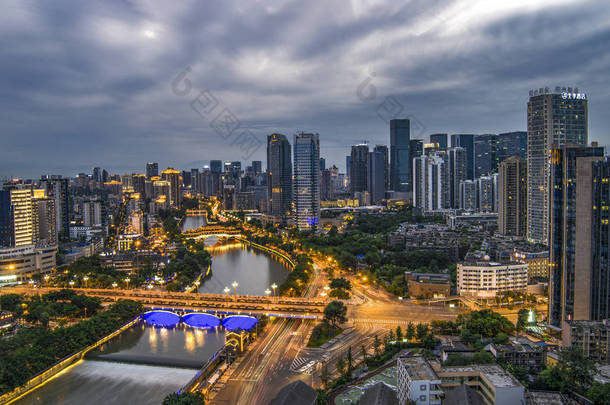 成都夜景 