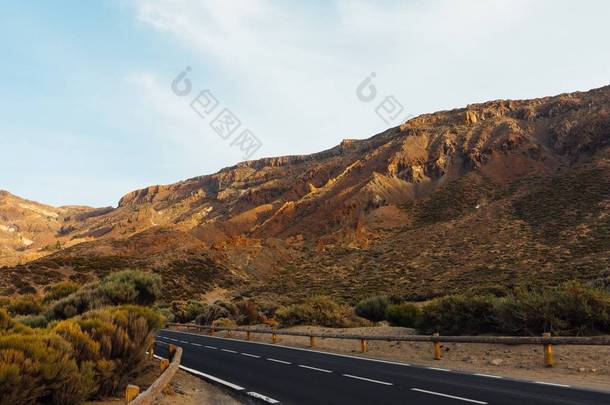 Teide 风景以路到火山