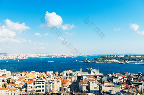 伊斯坦布尔视图从塔塔