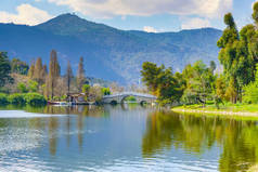 Kunming Dianchi Lake in China, Asia                      