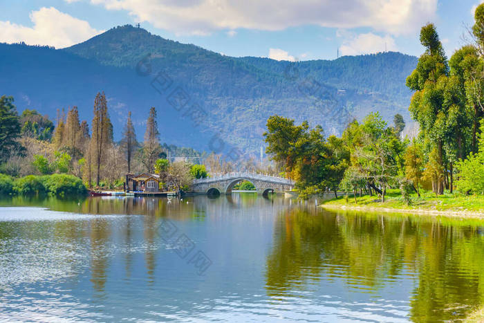 Kunming Dianchi Lake in China, Asia                      