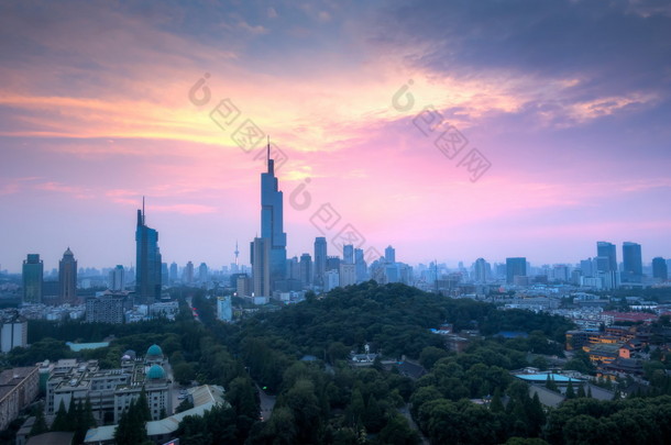 Sunset Above The Zifeng Tower