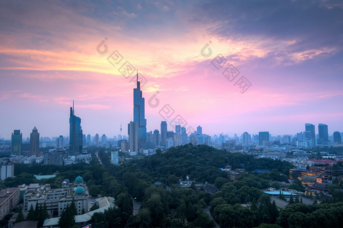 Sunset Above The Zifeng Tower