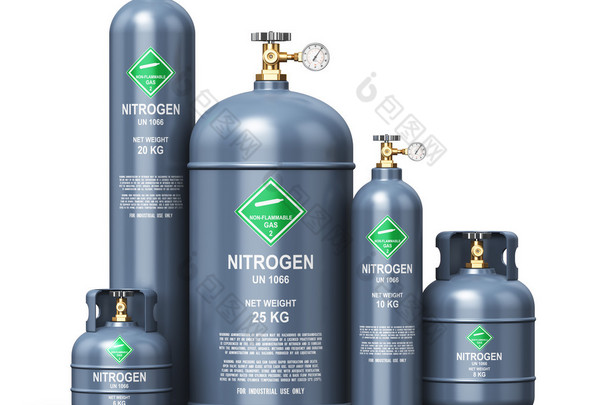 套不同液化的氮<strong>工业气体</strong>容器