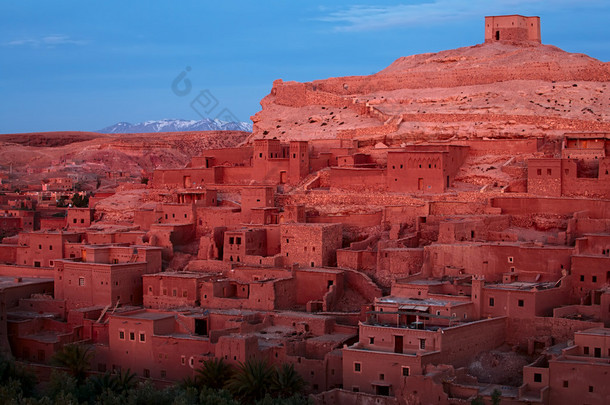 ait benhaddou 游览巴，摩洛哥