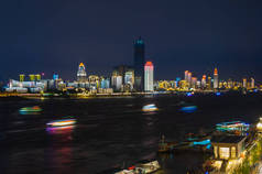 武汉长江和城市夜景