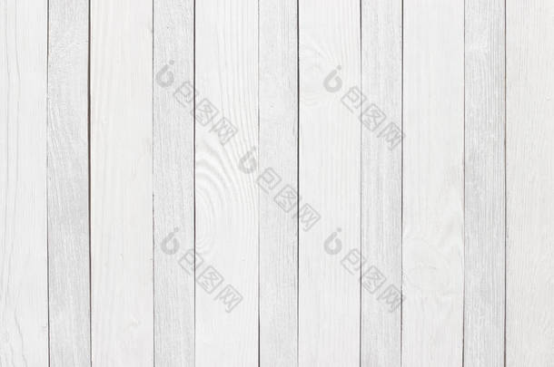 质朴的木材纹理白色，空木桌作为<strong>背景</strong>