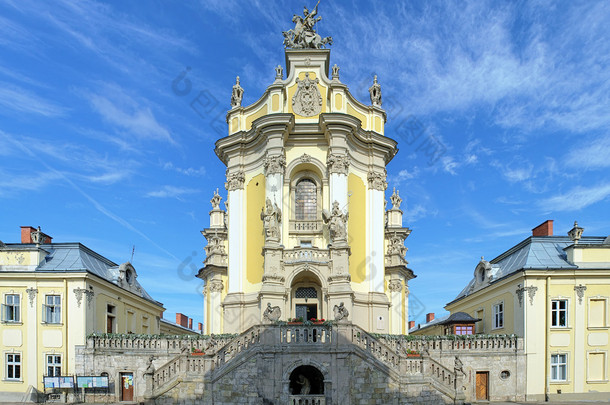 在利沃夫，乌克兰的圣乔治大教堂