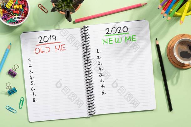 要执行 2020 年新年列表，工作台的开销视图.