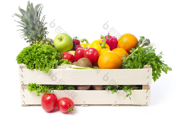 蔬菜和水果箱