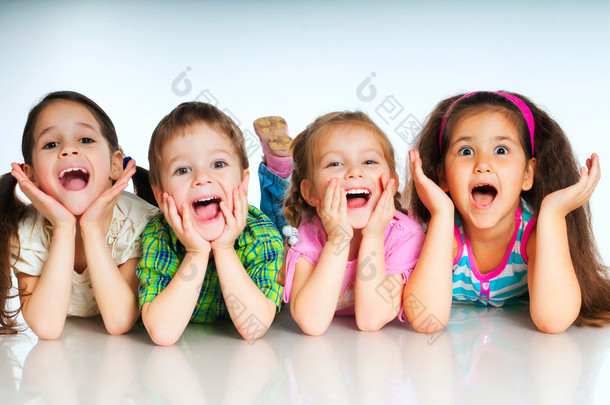 Small Laughing kids