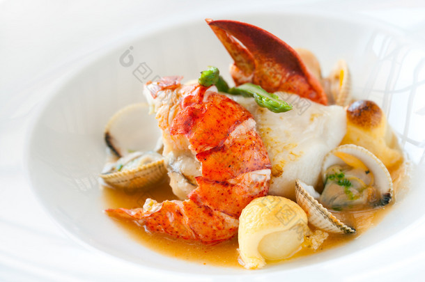 龙虾海鲜菜.