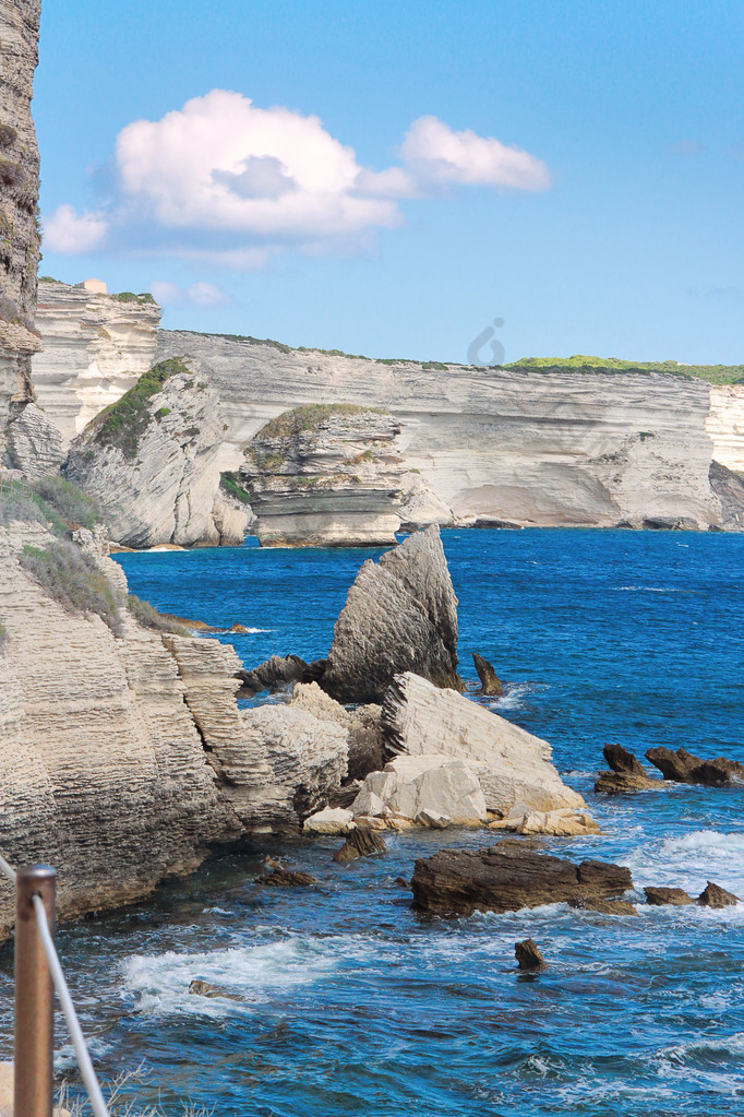 博尼法西奥风景如画科西嘉岛法国的首都