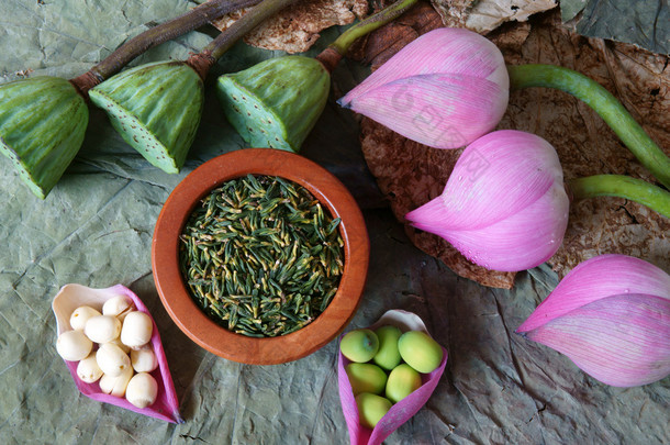 集合莲花、 种子、 <strong>茶</strong>叶、 健康食品