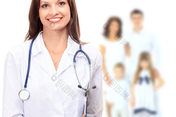 läkare och familj