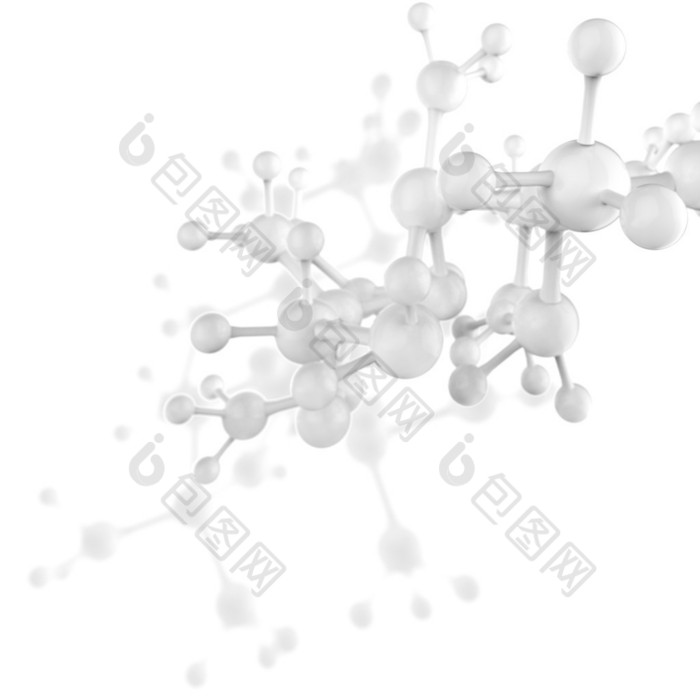 抽象的三维分子