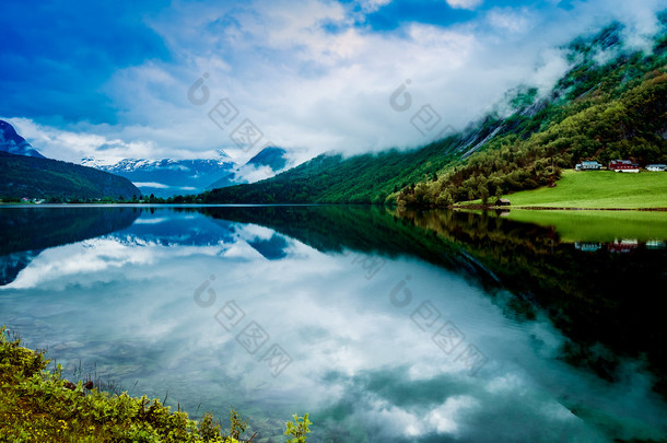 美丽的大自然挪威.