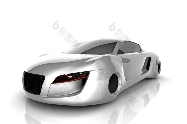 rendering isolated car