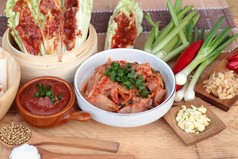韩国食品传统韩国泡菜.