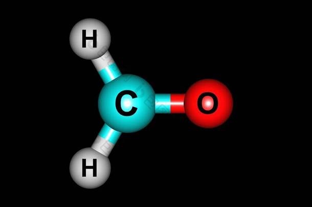 甲醛的<strong>分子结构</strong>上黑色孤立
