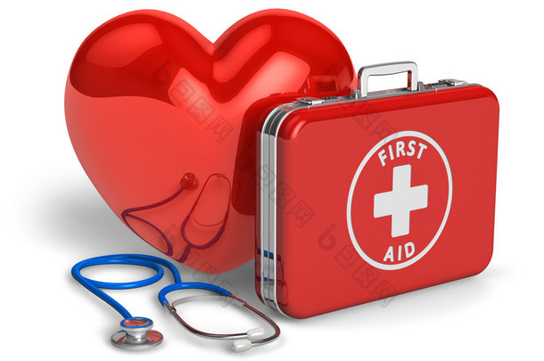 医疗援助和心脏病学概念