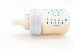 婴儿奶瓶的用牛奶与剪切路径