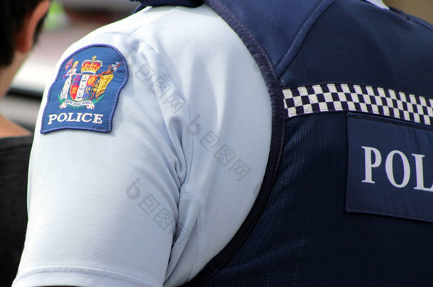 新西兰警务人员制服和徽章的关闭