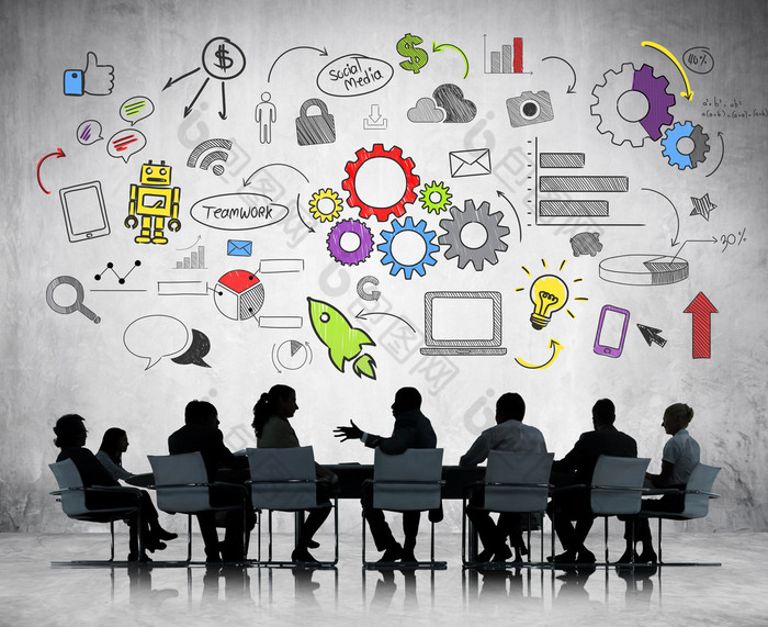 商务人士讨论图片-包图网企业站